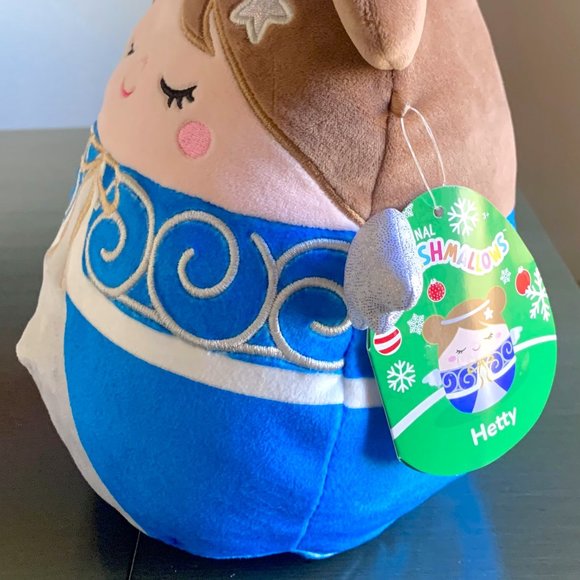 2021 8" Hetty 1424 Blue Silver Christmas Angel Retired Squishmallows MWMT - Picture 3 of 5